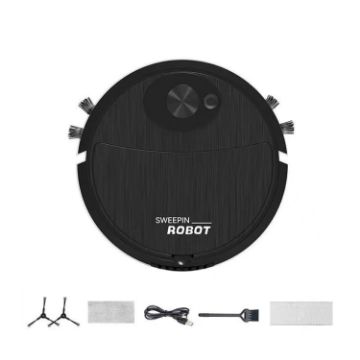 Intelligent Sweeping Robot 3-in-1 Cleaning Machine (8088 Black) - 1