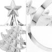 10pcs Christmas Tree Napkin Rings - Gold Metal Napkin Buckles - 5