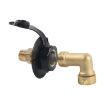 Brass Water Inlet Check Valve for Yacht RV - Black - 7