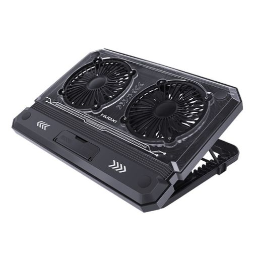 NUOXI C300 Laptop Cooling Stand - Dual-fans, RGB Light, Adjustable - 1