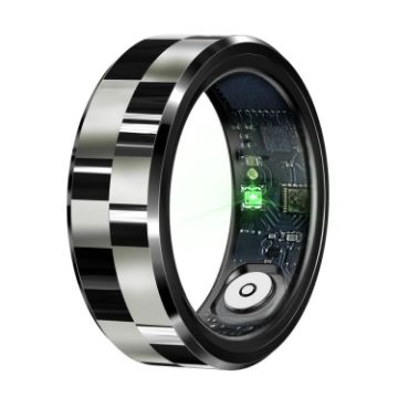R9 SIZE 10 Smart Ring - Health Monitoring/Gesture Control - Black - 1