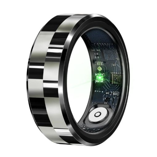 R9 SIZE 10 Smart Ring - Health Monitoring/Gesture Control - Black - 1