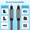 Toslink Male to Male Digital Optical Audio Cable 1.8m - 5