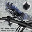 Yesido C127 Dual Side Adjustable Bicycle Handle Phone Holder - Black - 3