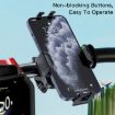 Yesido C127 Dual Side Adjustable Bicycle Handle Phone Holder - Black - 4