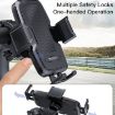 Yesido C127 Dual Side Adjustable Bicycle Handle Phone Holder - Black - 6