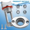 Stainless Steel Kayak Stern Drain Plug - 1pc - 4