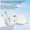 Yesido YC70 65W Type-C USB Fast Charger with Type-C to 8 Pin Cable - 3