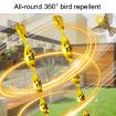 10pcs 30cm Laser Bird Repellent Spiral Wind Reflective Stick Garden Decoration - 6