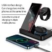 Apple Watch B18 4 in 1 Wireless Charger - Black - 5