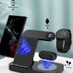 Samsung Galaxy Watch B18 4 in 1 Wireless Charger - Black - 6
