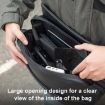 DEVASO Magnetic Crossbody Bag Handheld Organizer (Black) - 4