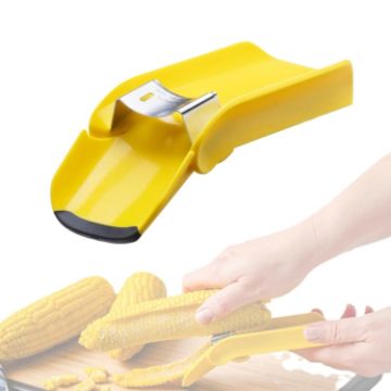 Fast Corn Cob Separator Kitchen Gadgets Knife (Yellow) - 1
