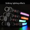Waterproof LED Dog Collar for AirTag, Size L - Blue - 3