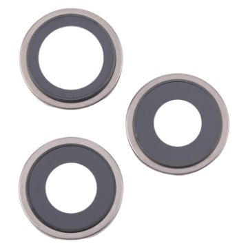 iPhone 16 Pro Camera Lens Cover Set - Titanium Color - 1