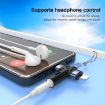 Flower Pattern Type-C & 8 Pin to 3.5mm Audio Adapter with Lanyard - 5