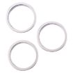 iPhone 16 Pro Rear Camera Glass Lens Metal Protector (Silver) - 1