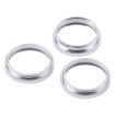 iPhone 16 Pro Rear Camera Glass Lens Metal Protector (Silver) - 3