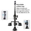 Car Suction Cup Mount Crab Clamps - Black - 3