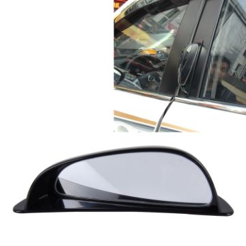 3R-090 Car Blind Spot Rear View Wide Angle Mirror, Left (Black) - 1
