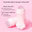 Rose Quartz Face Roller Volcanic Stone Facial Cleansing Massager - 4