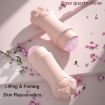 Rose Quartz Face Roller Volcanic Stone Facial Cleansing Massager - 8
