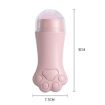 Rose Quartz Face Oil Absorbing Roller Volcanic Stone Facial Skin Repair Cleansing Massager - 3