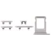 iPhone 16 Pro Max SIM Card Tray + Side Keys (White) - 1