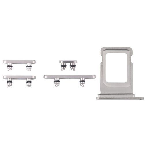 iPhone 16 Pro Max SIM Card Tray + Side Keys (White) - 1