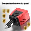 75W Car Inverter Voltage Conversion USB Port Charger, 12V To 220V Black - 6