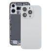 iPhone 16 Pro Max Glass Battery Back Cover with Camera Lens - Silver - 1