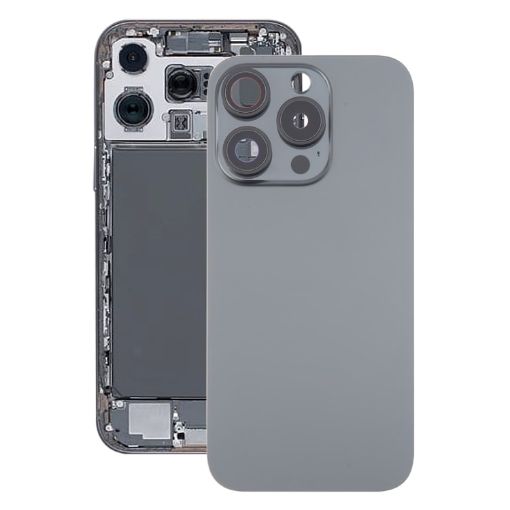 iPhone 16 Pro Max Glass Battery Back Cover with Camera Lens Cover - 1