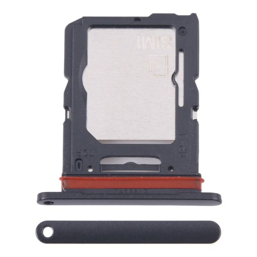 Samsung Galaxy M55 SM-M556B SIM Card Tray + Micro SD Card Tray (Black) - 1