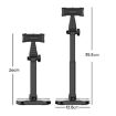 Dual-Position Rotatable Phone and Tablet Stand - Black - 8
