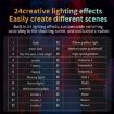 C60R 60W RGB Stage Lamp COB Fill Light with 8 Batteries EU Plug - 8