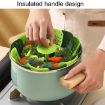 Foldable Plastic Lotus Steamer Kitchen Drainage Vegetable Storage Basket - 6