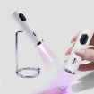 Mini UV Nail Lamp With Stand Handheld Fast Curing Lamp (Pink) - 2