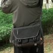 Cwatcun D142 Vintage Camera Bag Shoulder Messenger Bag - Medium Black - 2