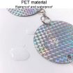 Garden Bird Repellent Hanging Laser Reflective Piece - Dual-Side Silver - 7