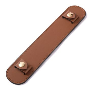 Detachable Bag Anti Strangulation Leather Handle (Light Brown) - 1