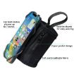 Rotating Wrist Phone Strap Coin Purse - Black - 4