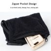 Rotating Wrist Phone Strap Coin Purse - Black - 7