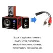 3.5mm Female to 2RCA Speaker Cable (0.23m) - 6