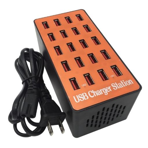 WLX-A5 90W 20 Ports USB Charging Station with Indicator Light - 1