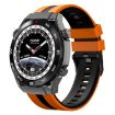 Huawei Watch Ultimate 22mm Silicone Band - Orange+Black - 1