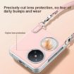 Huawei P50 Pocket Liquid Leather Phone Case with Strap - White - 4