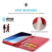 iPhone 16 DUX DUCIS Hivo Series Cowhide Flip Phone Case (Red) - 3