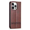 iPhone 16 Pro AZNS Magnetic Calf Texture Flip Leather Phone Case - Dark Brown - 3