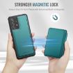 Samsung Galaxy A52 5G/A52 4G Leather Phone Case - Blue Green - 4