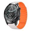 Ticwatch Pro 3 22mm Magnetic Silicone Watch Band - Starlight+Orange - 1